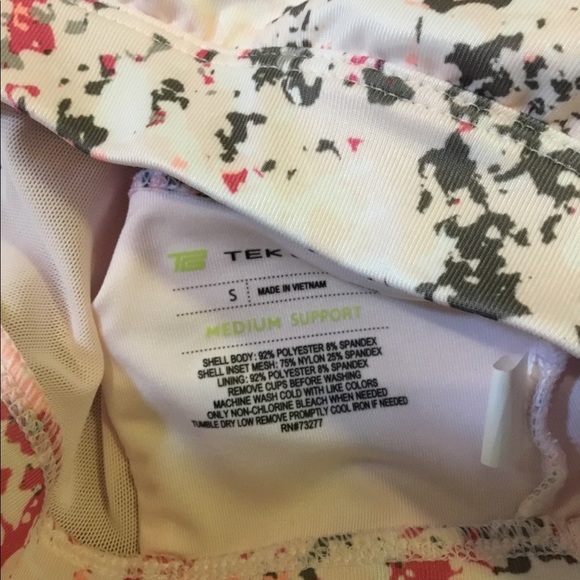 TEK Gear Sport bra size small NWT med support - Picture 10 of 12